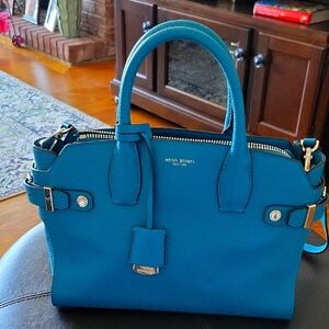 Henri Bendel Blue Leather Handbag